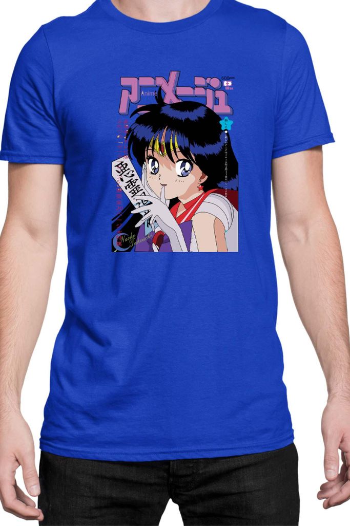 Herren T-Shirt Japan Manga Anime Comics Animation Sailor Anime Manga Moon 15, Man M / Blau