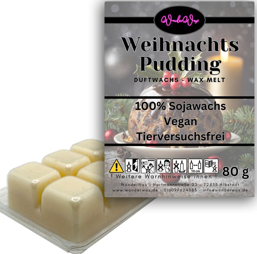 WonderWax Duftwachs Wax Melts für Duftlampe, 6 Würfel Duftmelt Wachsmelt Sojawachs Duftwachs Würfel für Raumdüfte, Wachs Duftöl Winter Indoor...