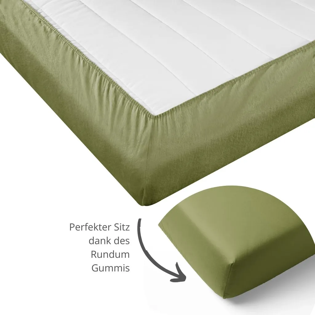 Sleepling Lenzuolo 200x200 Verde Lime | 100% Cotone Beaver Premium - 3