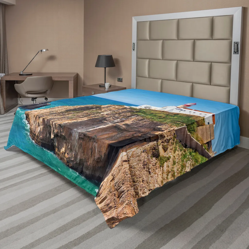 Drap de lit phare 275x260 cm anti-plis et facile d'entretien pour grand lit
