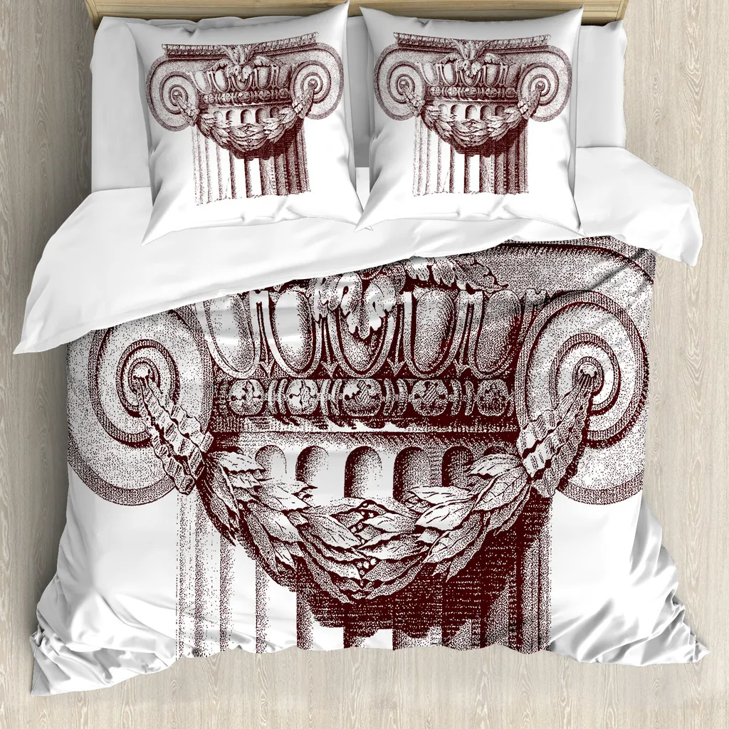 ABAKUHAUS Copripiumino 200x200 Vintage Antiacaro - Colonne Romane