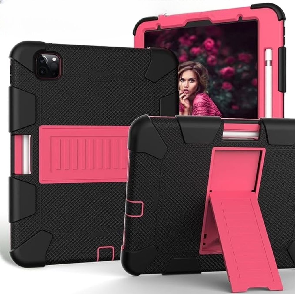 Tasche für iPad Air 4 10.9" mit Ständer und Stylus-Halter Pink
