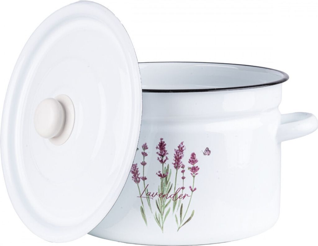 Emaille Kochtopf 9 Liter - Suppentopf Für Induktion Mit Deckel