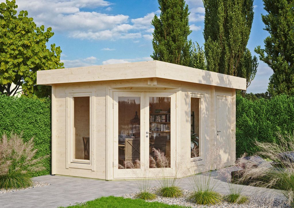 Fjordholz Gartenhaus Modell Nora 44 C Modern