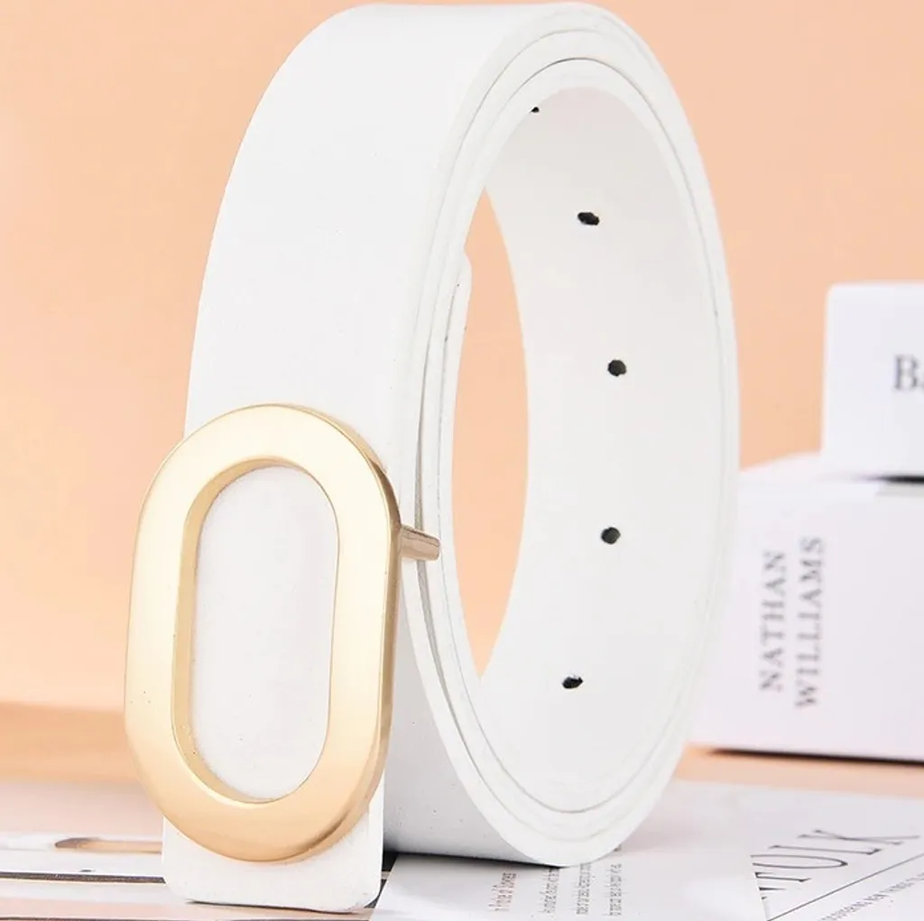 Cintura Oval Bianca Donna KP8290 - L'Eleganza senza Tempo del Bianco