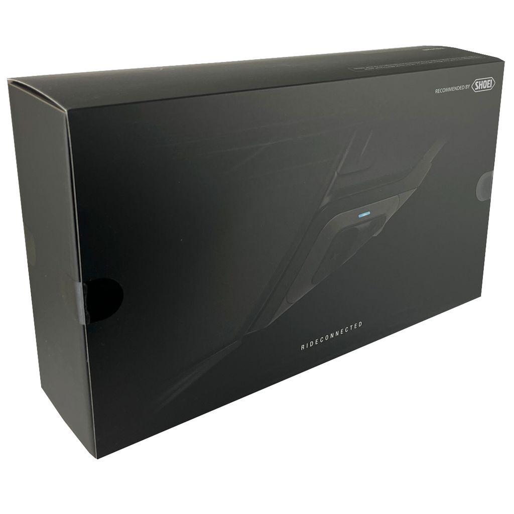 A black product box with a graphic of the product on it.