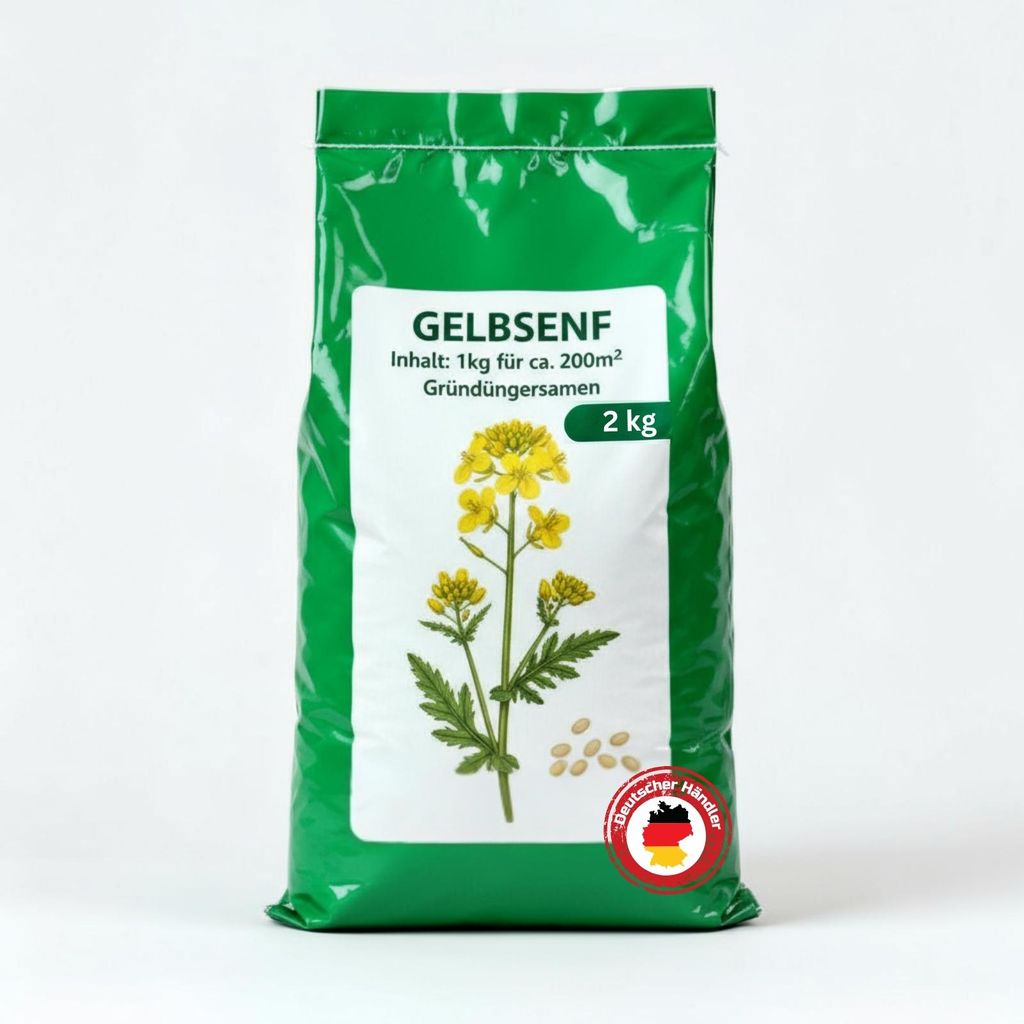 Samenshop24 Gelbsenf, Inhalt: 2kg für ca. 400m²