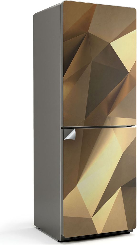 Geädertes Marmormuster – Kühlschrank Aufkleber – Klebefolie Kühlschrank – Kühlschrank Dekor – Kühlschrankfolie selbstklebend – Küch...