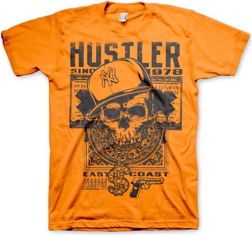 New York Hustler Tee - Medium - Orange