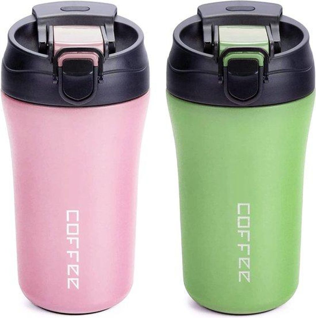 Mug isotherme, 400 ml, lot de 2, en acier inoxydable, mug Image du produit 