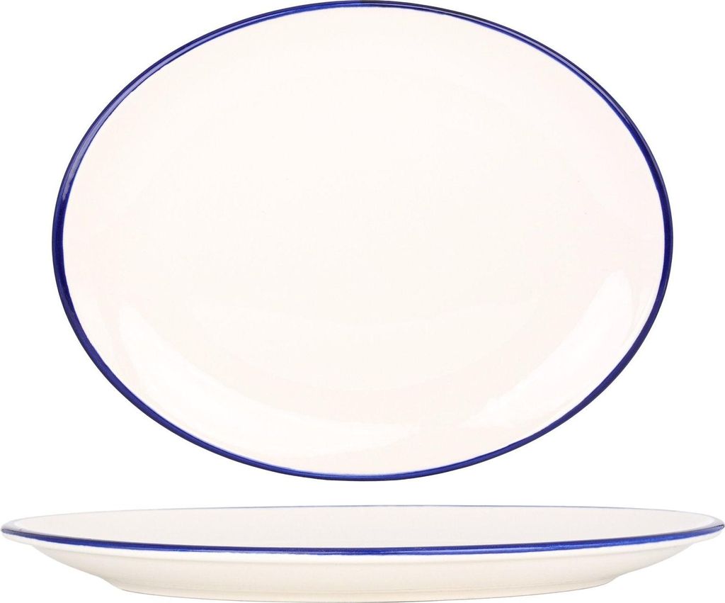 Rinart Servierschale - Blue Edge - Porzellan - 36 cm