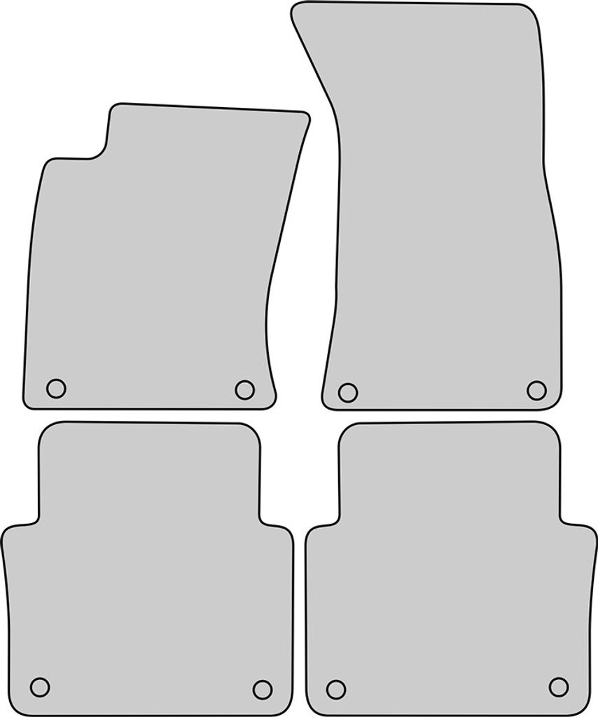 Luxus Fußmatten für Audi A8 D3 4E ab Bj. 2002-2010