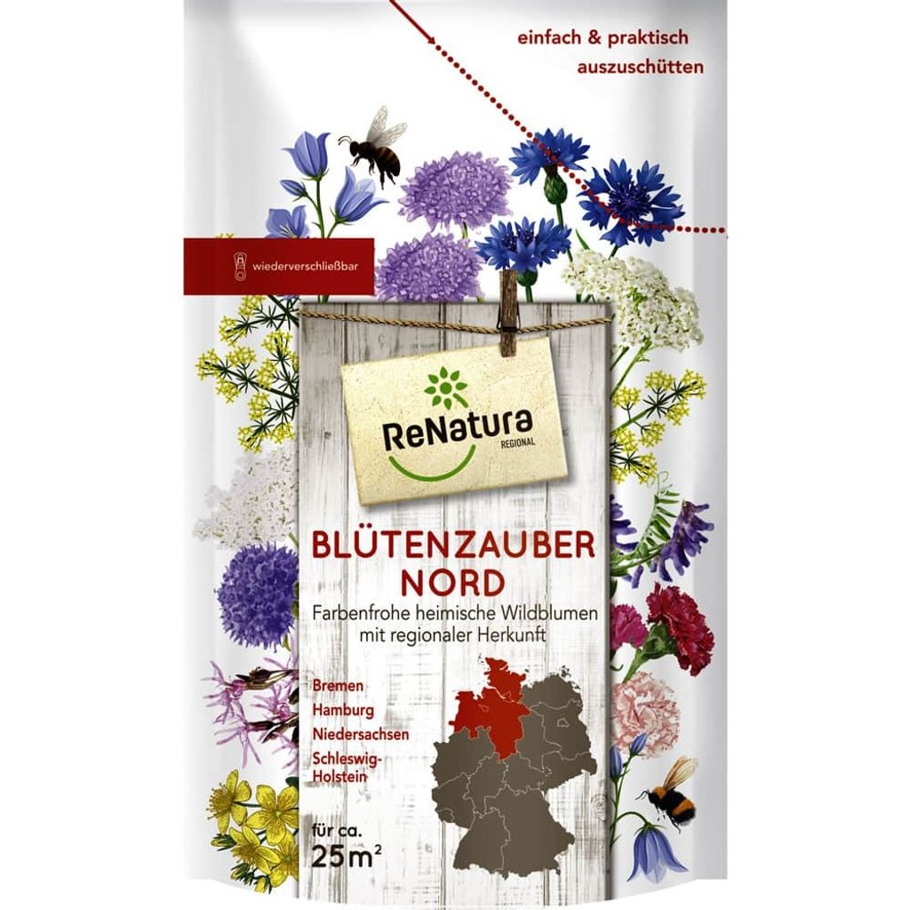 Regio Blütenzauber Nord (275 g) | Prato fiorito naturale di Immagine del prodotto 