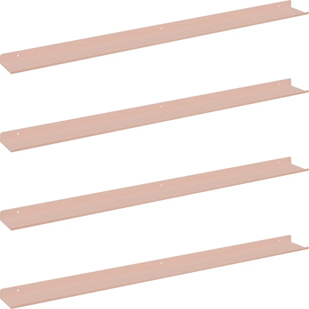 Set 4 Mensole Rosa vidaXL 100cm - Scaffale a Muro Design Moderno