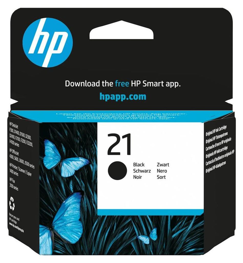 HP 21       Schwarz             Tintenpatrone 5ml Image du produit 