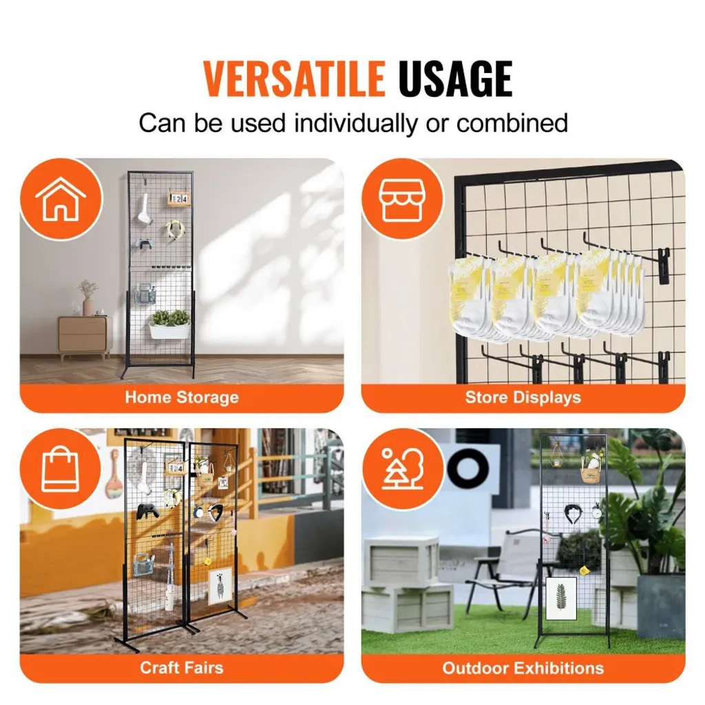 Pack 2 Grilles Murales Tower - Solution Gain de Place pour Rangement Vertical - 6