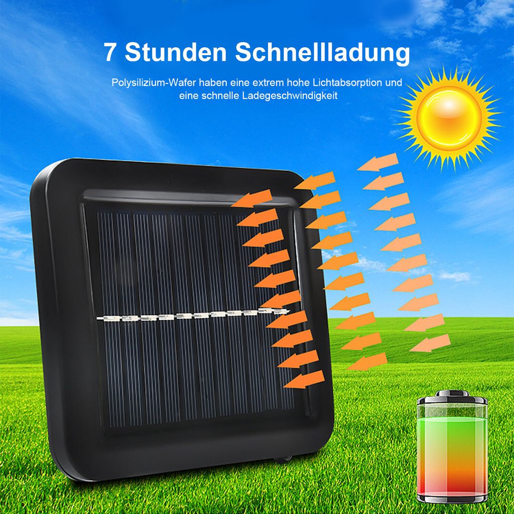 LED Solarleuchte, Außen-Wandleuchte, 56 LED Solarlampen mit Produktbild 4