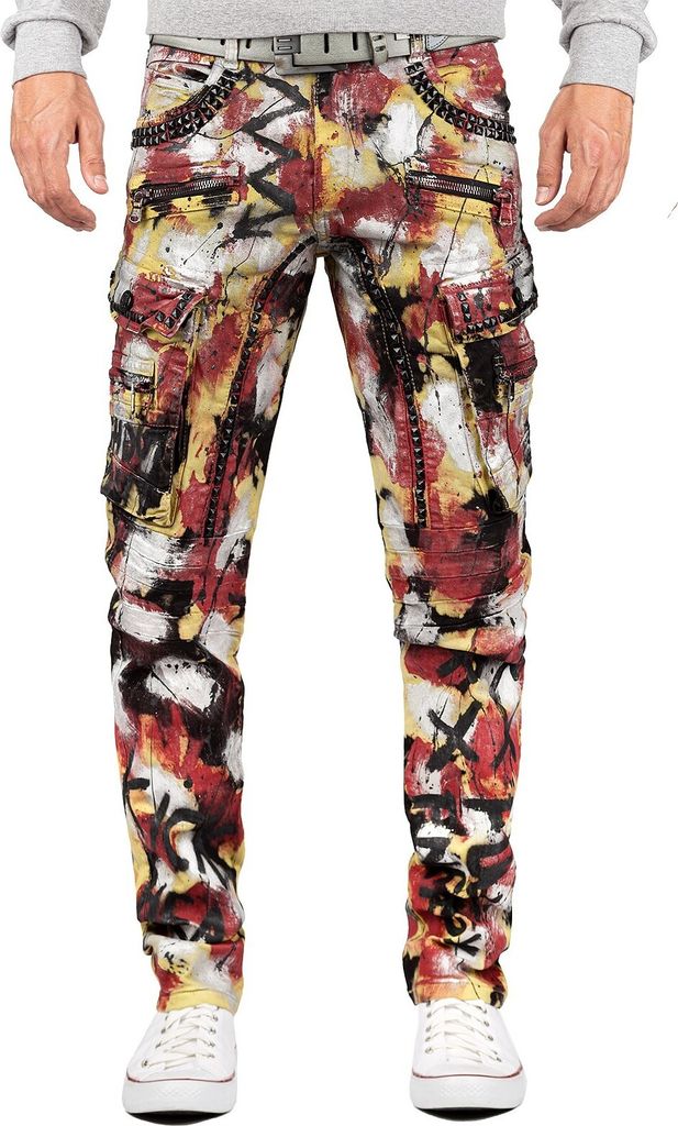 Cipo & Baxx Herren Jeans CD587 Rot W34/L34