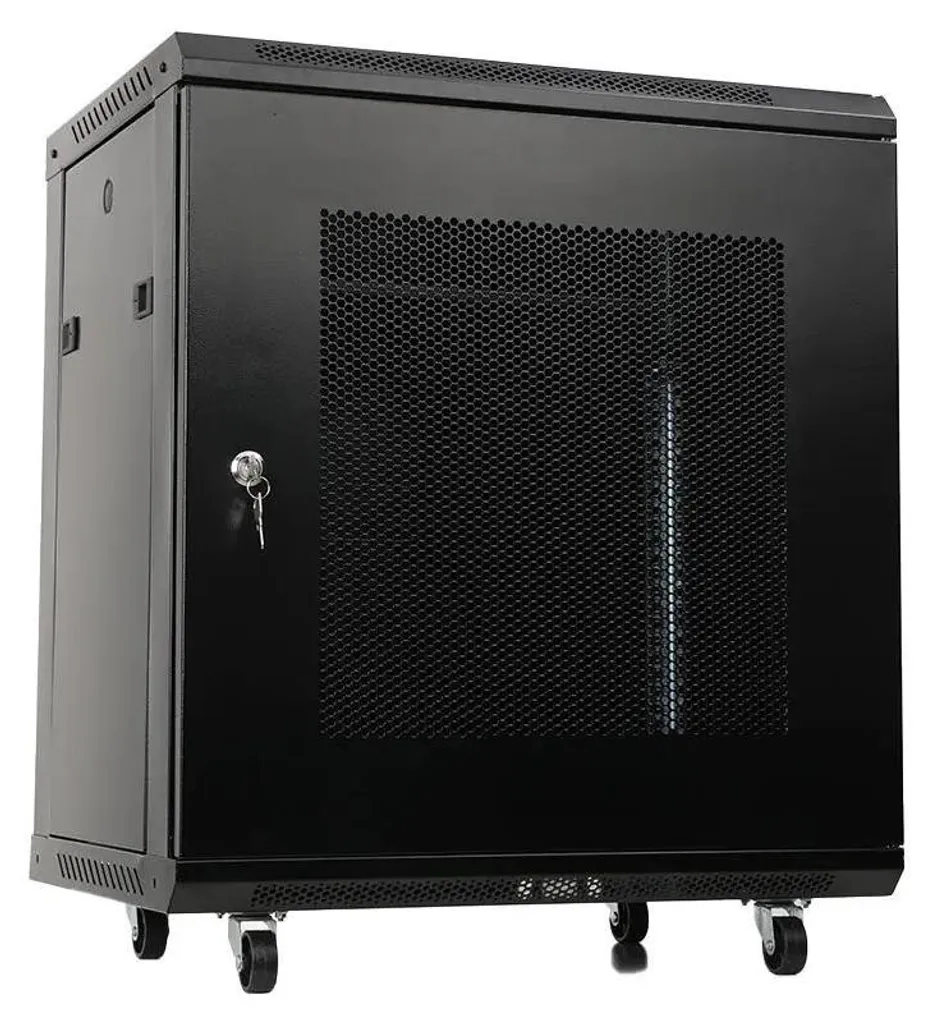 Boîtier Serveur 12U en Acier - Armoire Réseau Murale ou au Sol - Bureau
