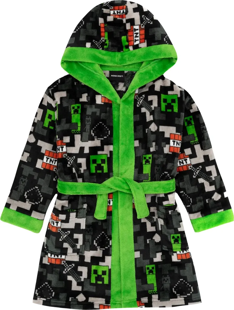 Peignoir Minecraft chaud pour garçon taille 140 contre le froid hiver