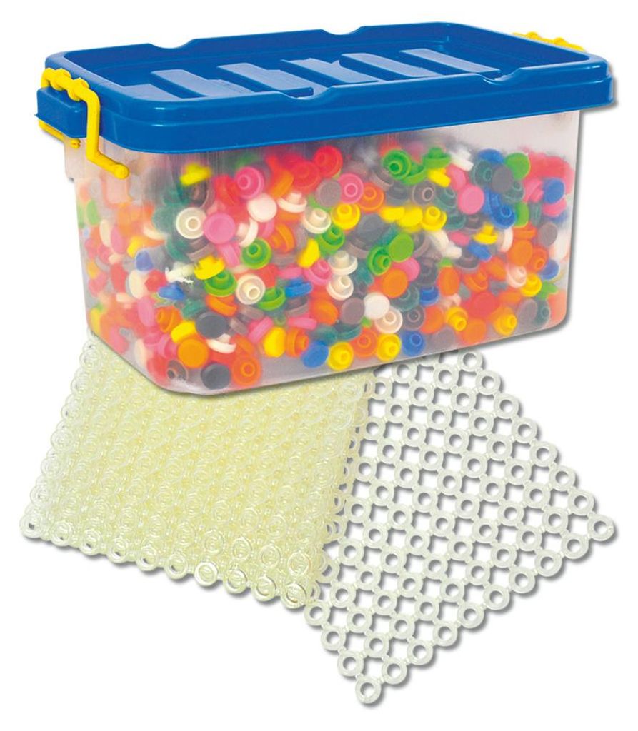 Eduplay Knopf-Mosaik Spielzeug Set 1010 Stück mehrfarbig Produktbild 