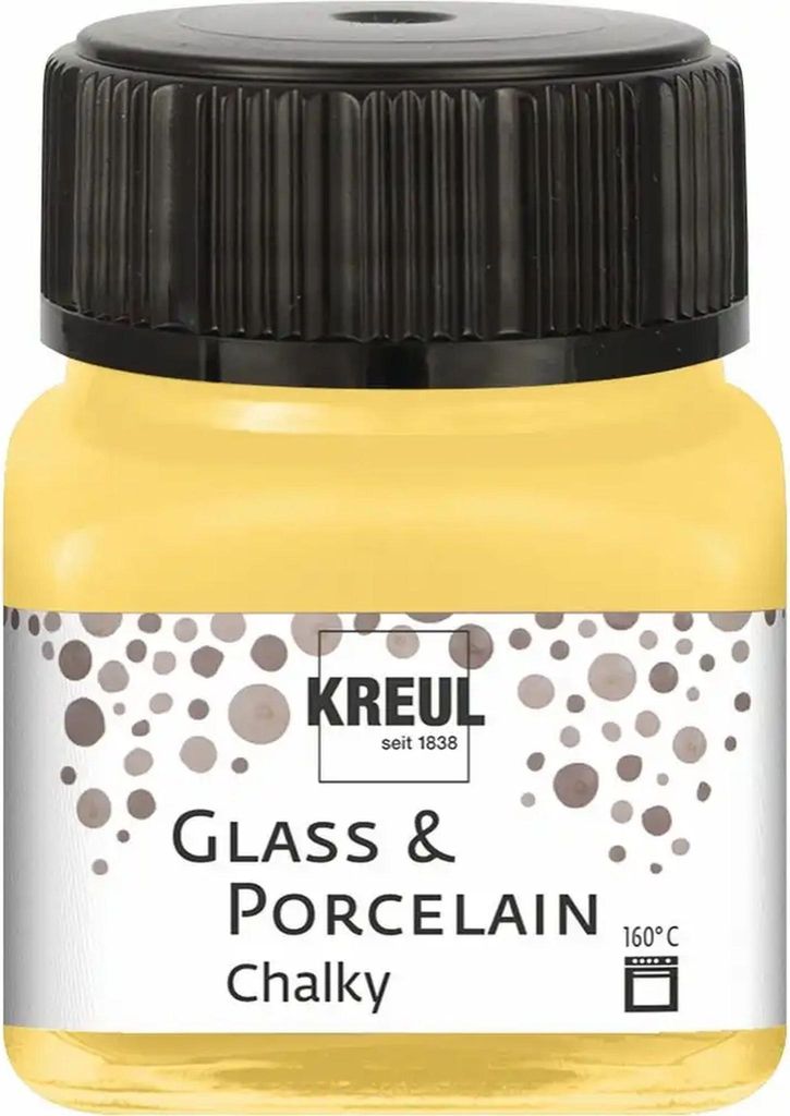 KREUL Glass & Porcelain Chalky Yellow Safran 20 ml Image du produit 