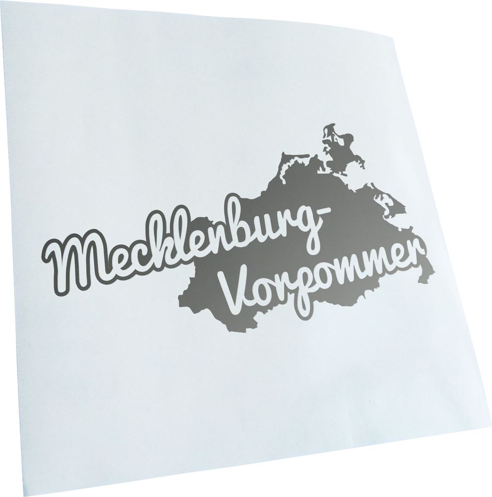 Kiwistar - Autoaufkleber - Mecklenburg-Vorpommer Herkunft - Goldchrom - 19x10cm - Aufkleber für Auto, Laptop, Fahrrad, LKW, Motorrad mehrfarbig JD...