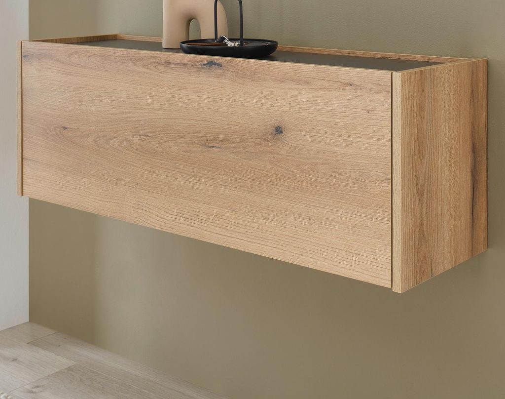 Hängeschrank "Center" in Evoke Eiche und grau Flurschrank hängend 100 cm