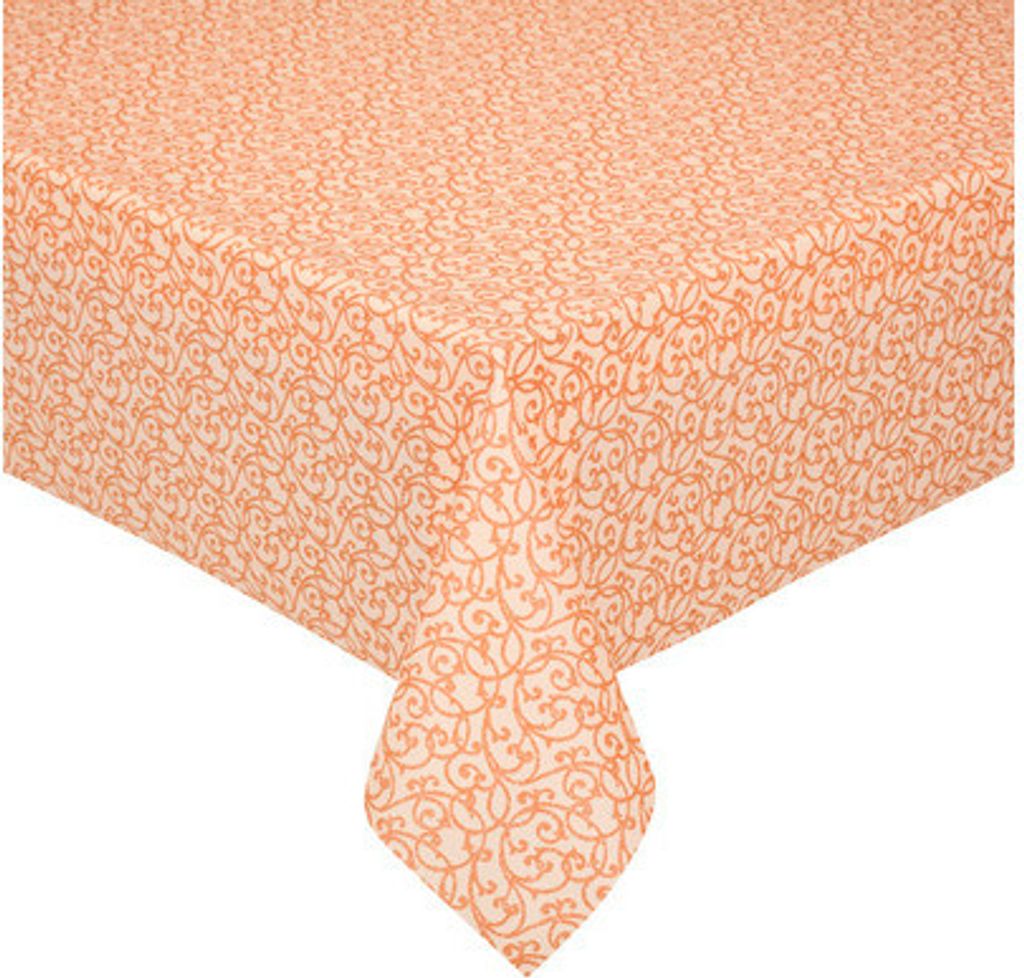 Tischdecke Barock beige-terra 130 x 160 cm