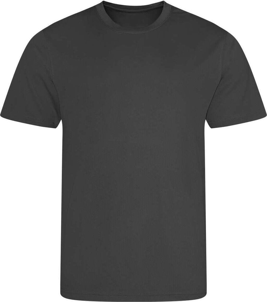 Just Cool JC001 | Cool T-Shirt +WRAP +UV-Sonnenschutz 30 - Farbe: Charcoal (Solid) - Größe: 3XL