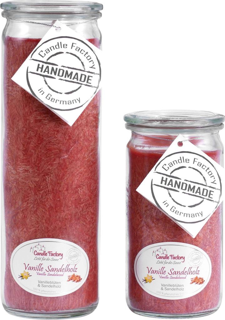Candle Factory Kerzen-Set Vanille Sandelholz Big + Mini Produktbild 