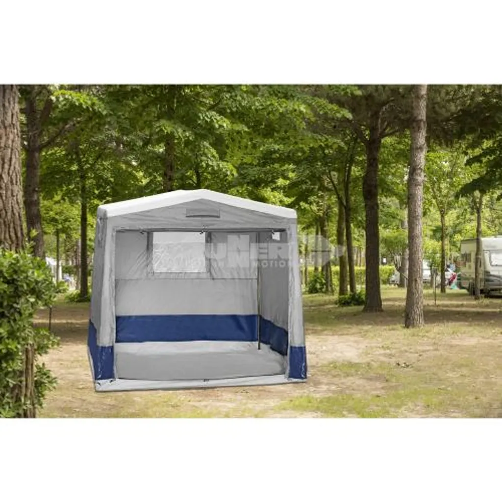 Tente de camping grise Storage Plus imperméable et ultra spacieuse