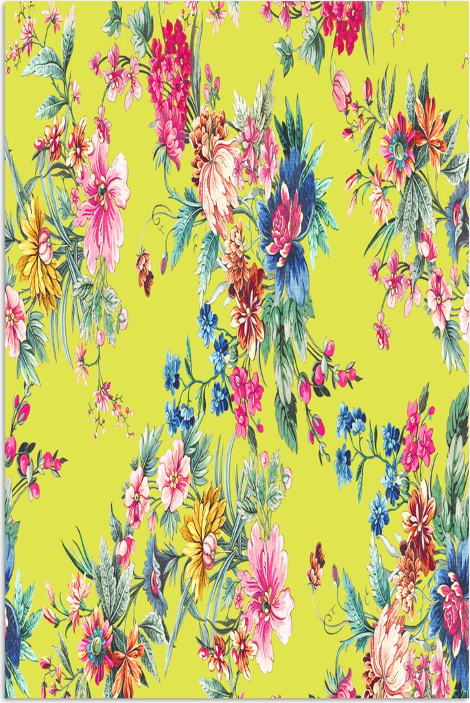 MuchoWow® Poster Blumen - Farben - Grün 120x180 cm - Produktbild 
