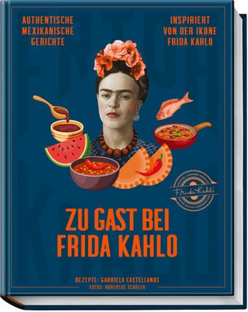 Beau Livre de Cuisine Zu Gast bei Frida Kahlo - Album Illustré d'Art