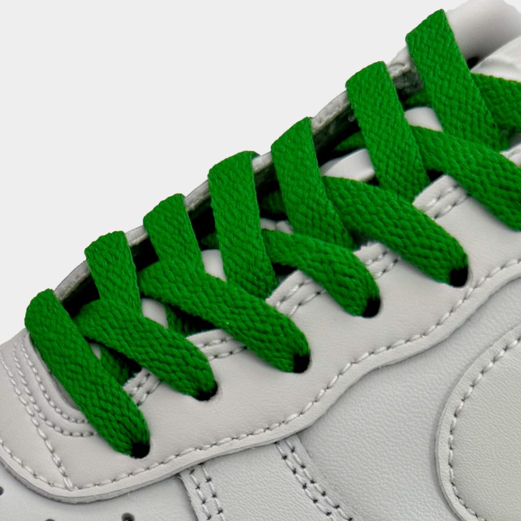 Flache Schnürsenkel Pinegreen für Nike Air Force 1, Jordan & Adidas – Sneaker Flatlaces Schuhbänder -160cm