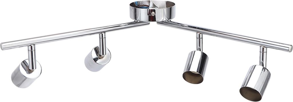 Lampenhalterung 4 Köpfe Einstellbare Flexible Rotation GU10 Lampenhalterung für Schlafzimmer Wohnzimmer Restaurants Büros 85V bis 265V