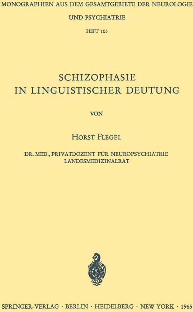 Schizophasie in Linguistischer Deutung