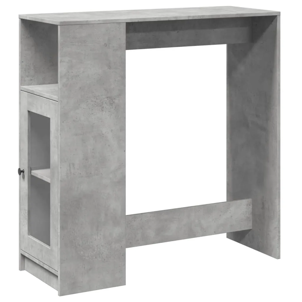 Mobile Bar SYFAX™ Grigio Antracite 101cm - Tavolo Alto con Portabicchieri