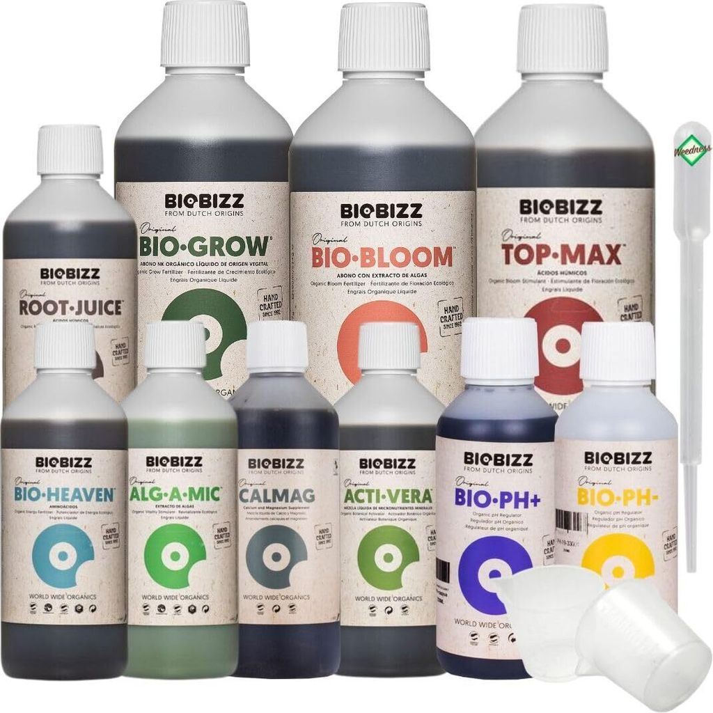 BioBizz Dünger Set 500 Ml - Organischer Pflanzendünger Indoor Outdoor