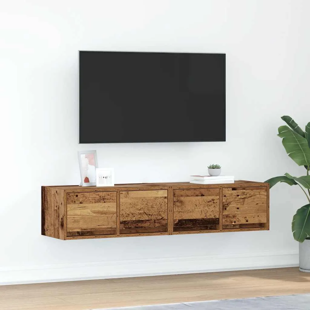 vidaXL Mobili TV Set 2 pz Legno Recuperato 60 cm Design Industrial