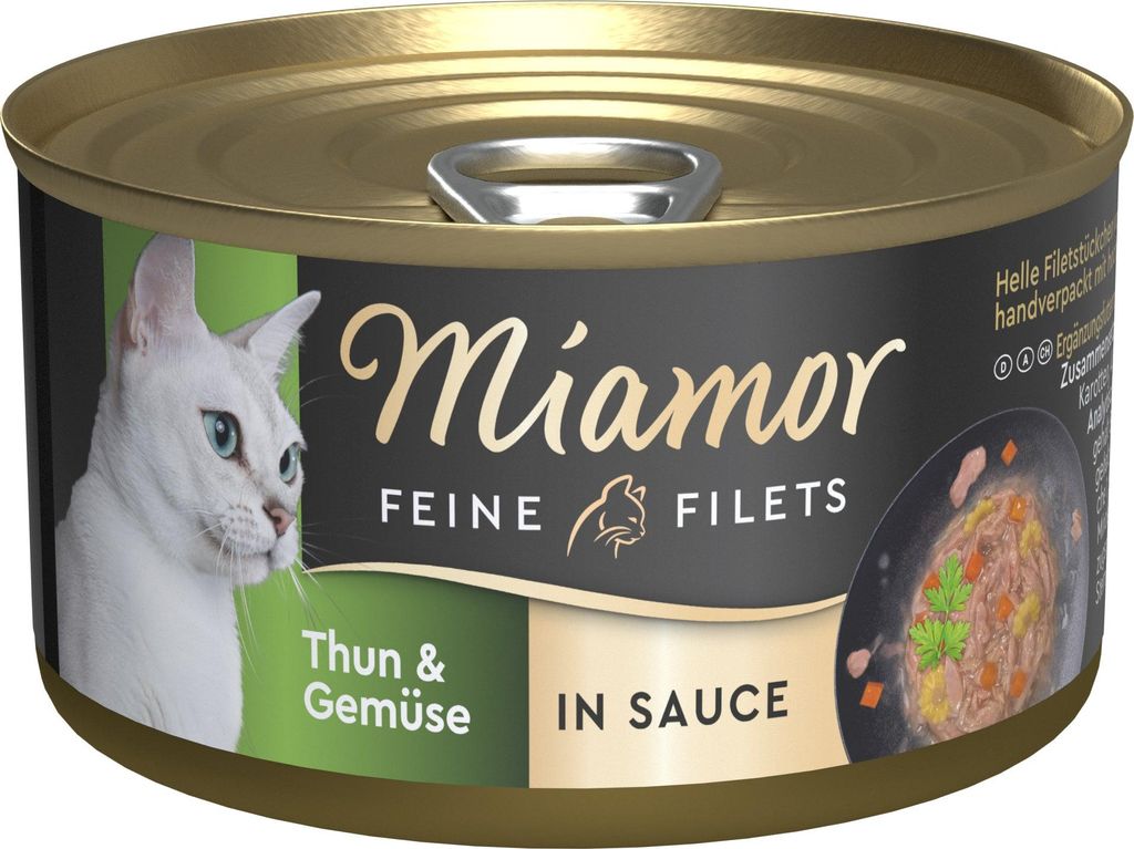 Miamor - Feine Filets Dose 24x85g | Thunfisch & Gemüse in Sauce