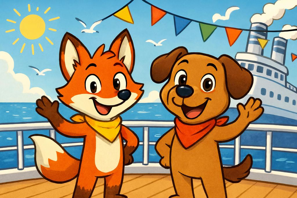 hansepuzzle 111647 - Finn & Wuff auf Kreuzfahrt Puzzle, 2000 Teile, Kinder, 90,0 x 60,0cm mit hochwertiger Aufbewahrung, Kartonbox & Beutel