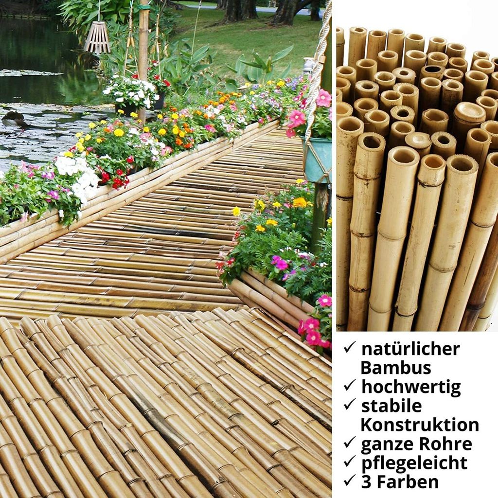 Bambus-Sichtschutzzaun Natur 180 x 200 cm verschiedene Produktbild 5