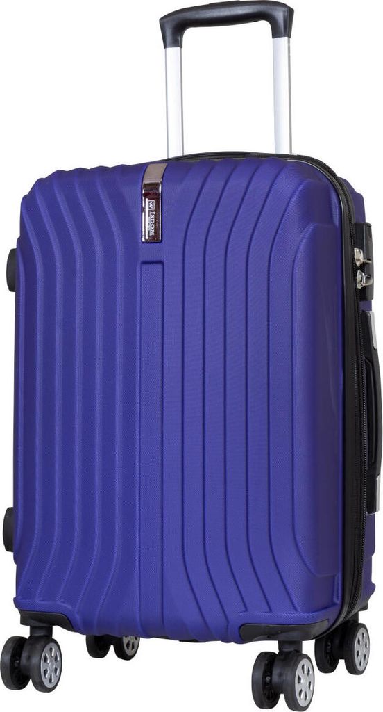 ABS Hartschalen Trolley mit Dehnfalte Almeria Blau - Gr. M Produktbild 