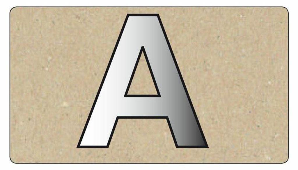 Spiegelornamente Großbuchstabe A Produktbild 