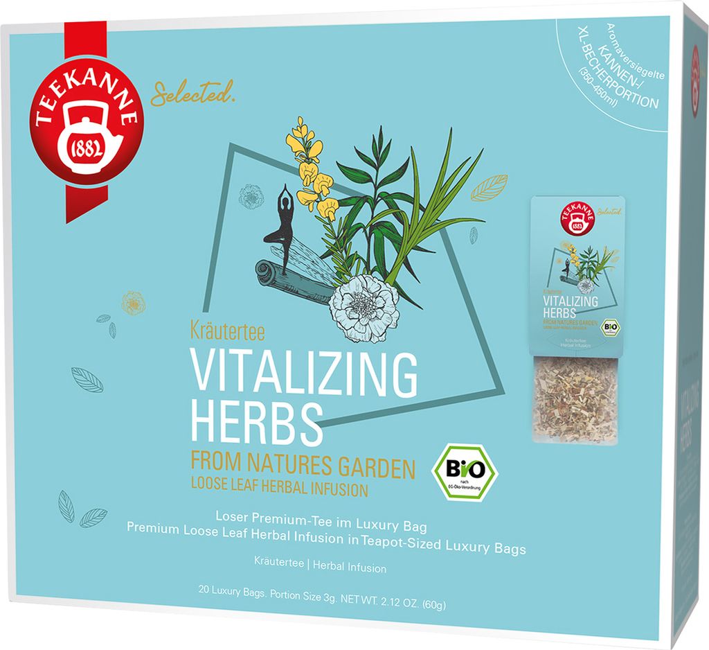 Teekanne Vitalizing Herbs Luxury Bag 20 Beutel