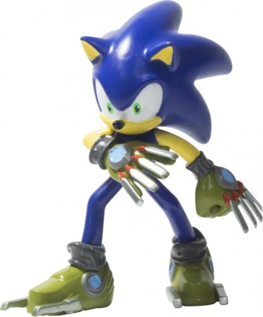 A Sonic the Hedgehog action figure.