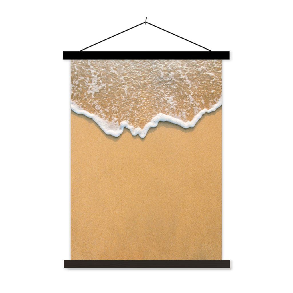 MuchoWow Textilposter Strand - Sommer - Meer 90x120 cm mit schwarzem Rahmen - Dekoration