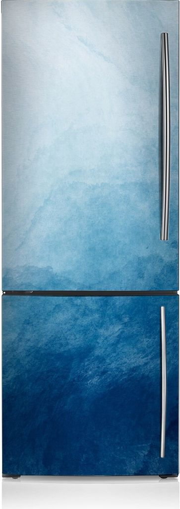 Kühlschrank Aufkleber Kühlschrankmagnete Dekoration Kühlschrankfolie 60x205 cm - Weiße Wellen.