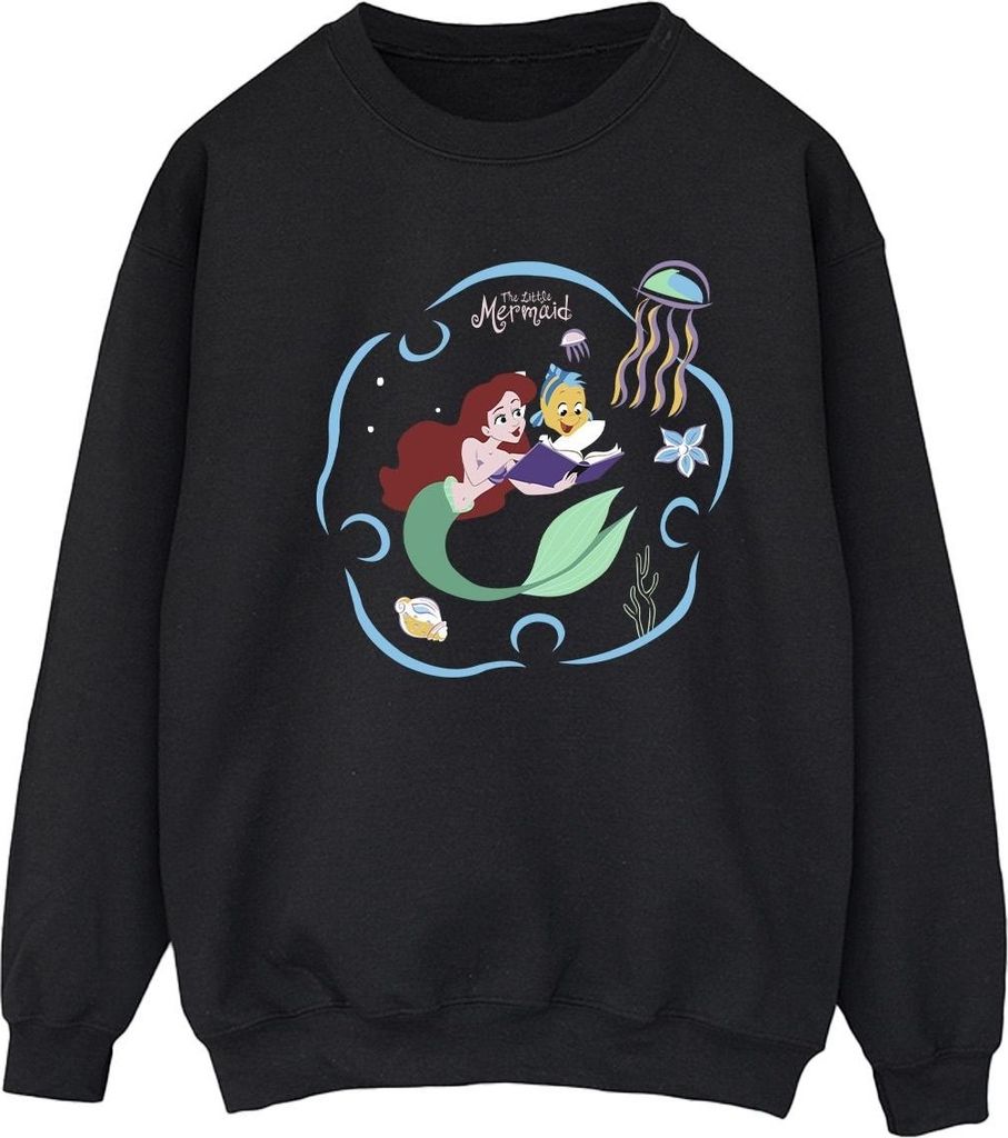 Disney - "The Little Mermaid Reading A Book" Sweatshirt für Produktbild 